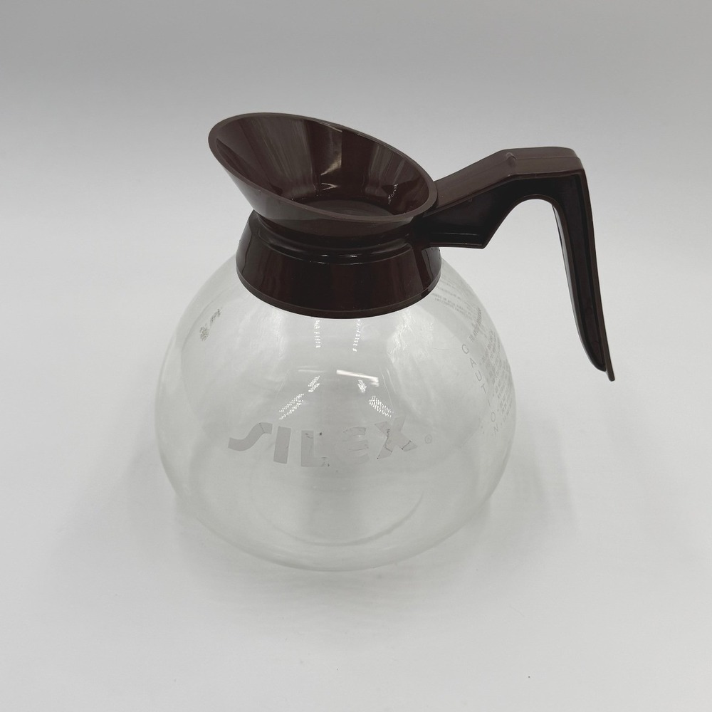 SILEX Glass Coffee Carafe Brown Handle Spout Replacement‎ Pot 10 Cup